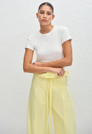 Fisherman Drawcord Pant - Lemon - Matteau